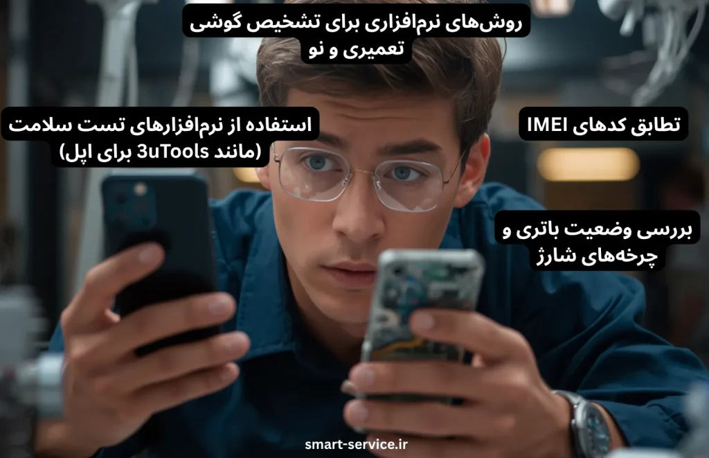 روشهای نرمافزاری برای تشخیص گوشی تعمیری و نو