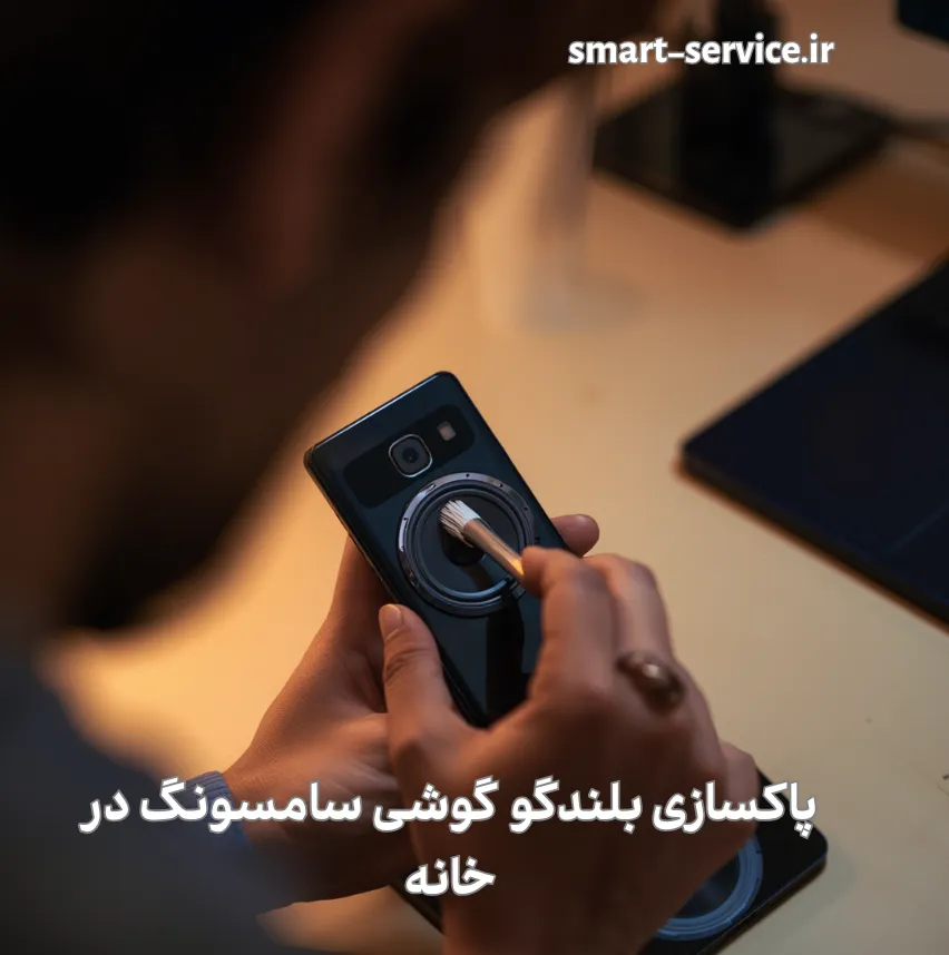 پاکسازی بلندگو گوشی سامسونگ در خانه