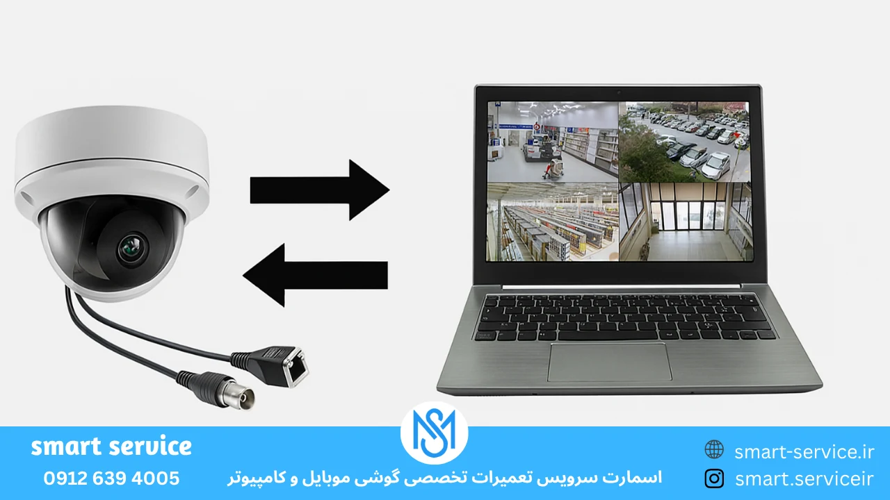 روشهای اتصال دوربین مداربسته به لپ تاپ