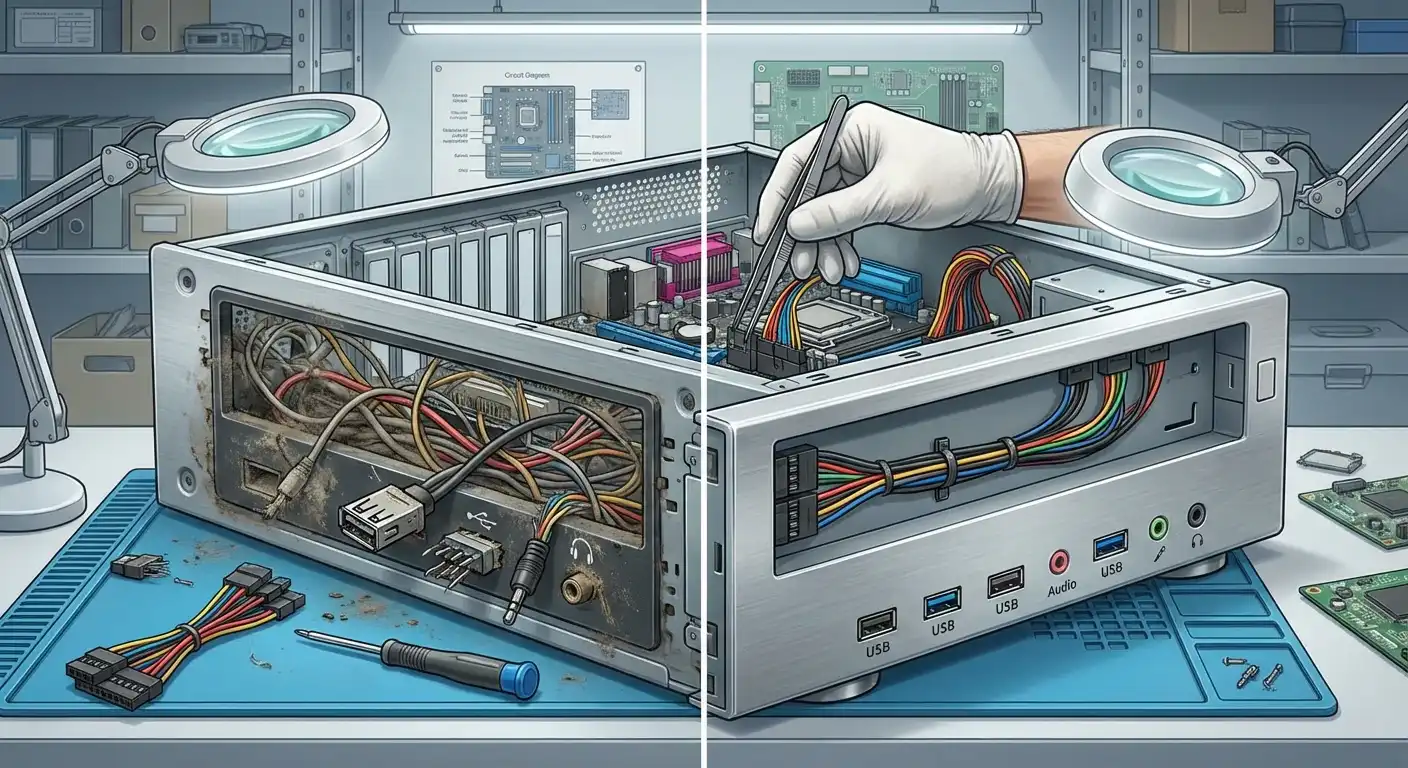 تعمیر مشکلات پنل جلوی کیس (Front Panel)