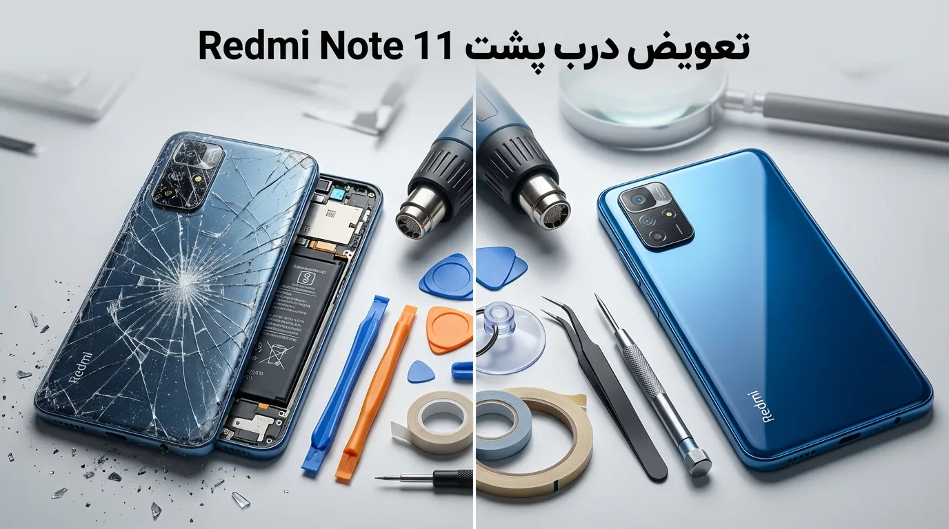 تعویض درب پشت ردمی نوت 11