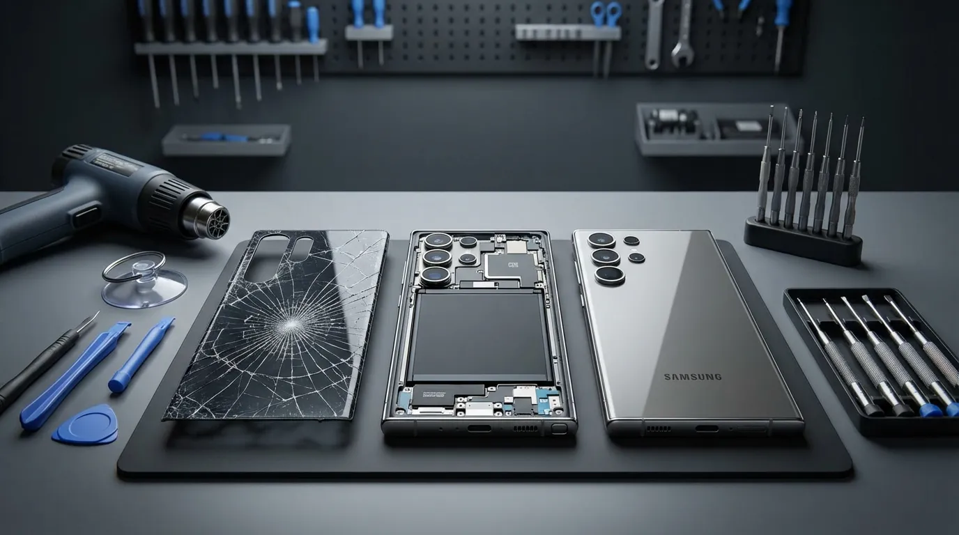 تعویض درب پشت S25 Ultra