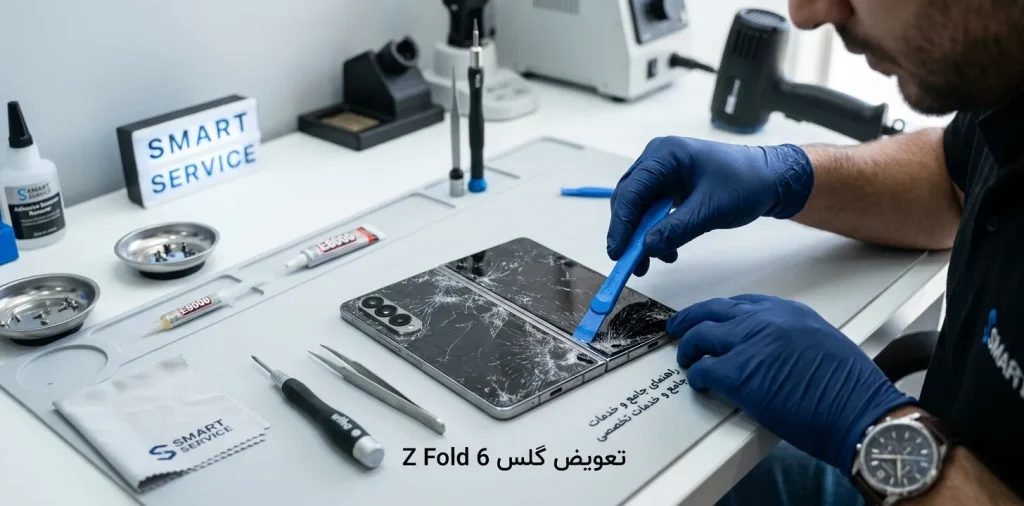 تعویض گلس Z Fold 6