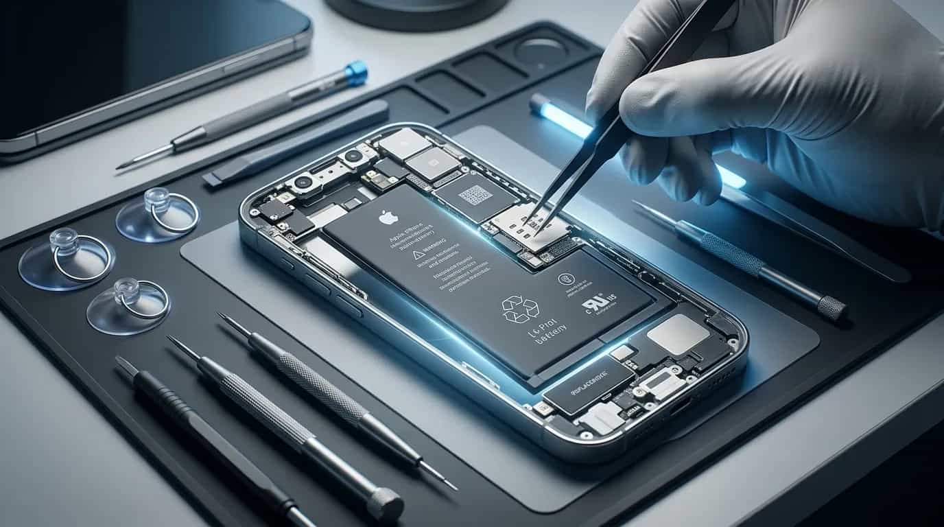 تعویض باتری آیفون 14 پرو