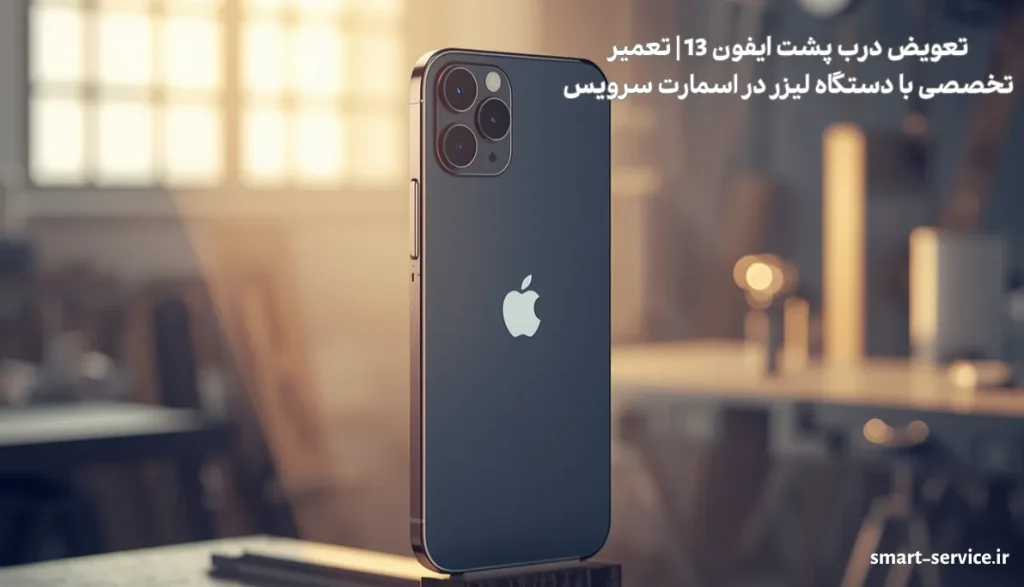 تعویض درب پشت ایفون 13 | تعمیر تخصصی با دستگاه لیزر در اسمارت سرویس