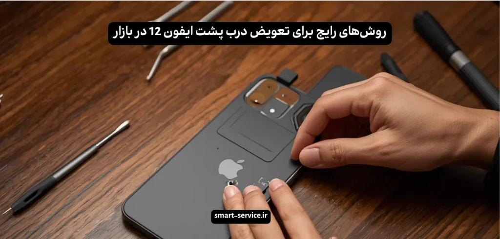 روشهای رایج برای تعویض درب پشت ایفون 12 در بازار