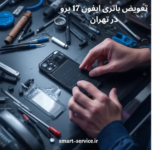تعویض باتری ایفون 17 پرو