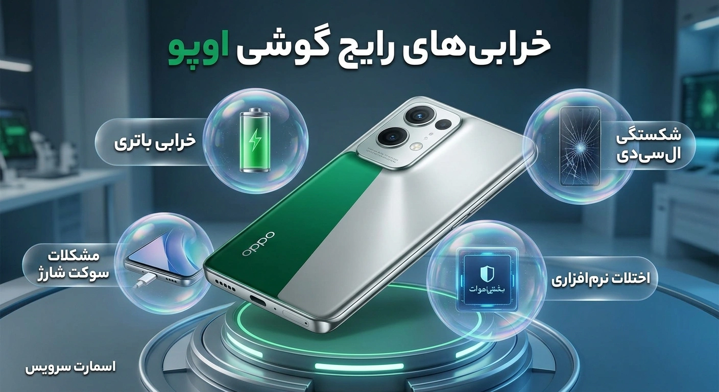 مشکلات نرم‌افزاری گوشی اوپو و روش رفع آن‌ها