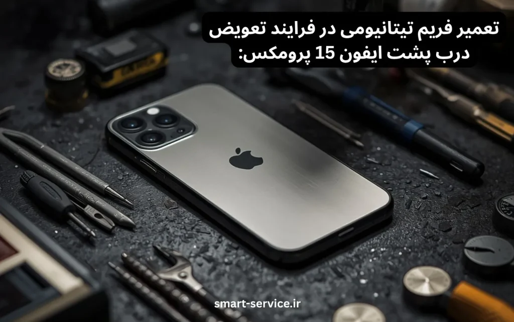 تعمیر فریم تیتانیومی ایفون 15 پرومکس