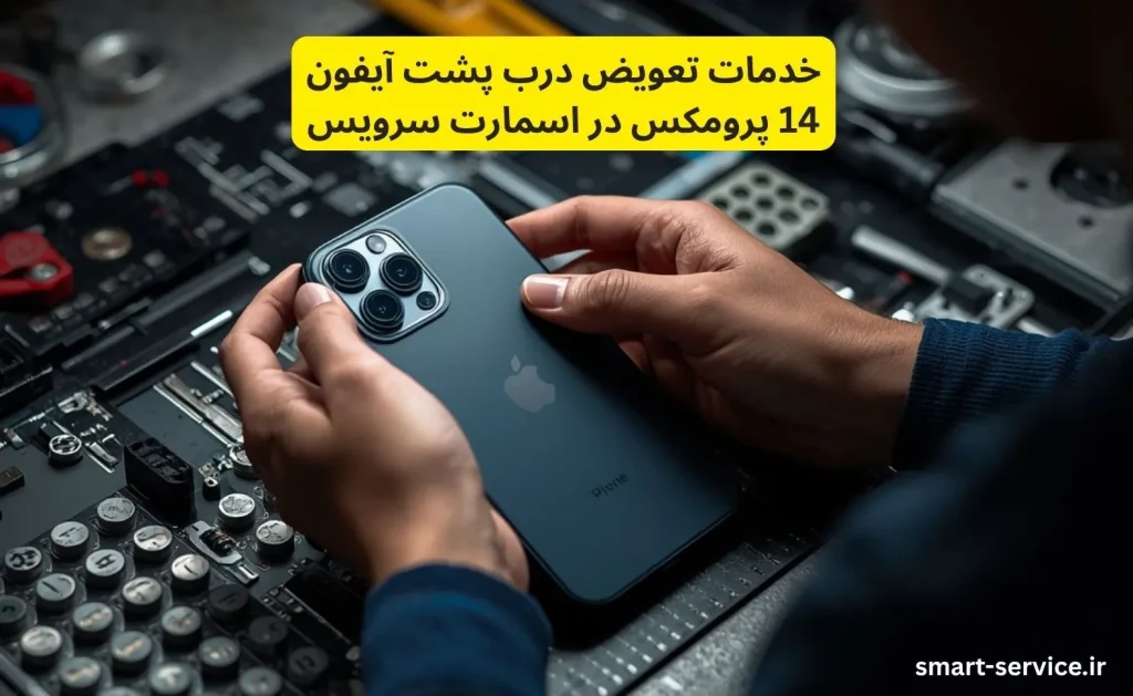 تعویض درب پشت ایفون 14 پرومکس
