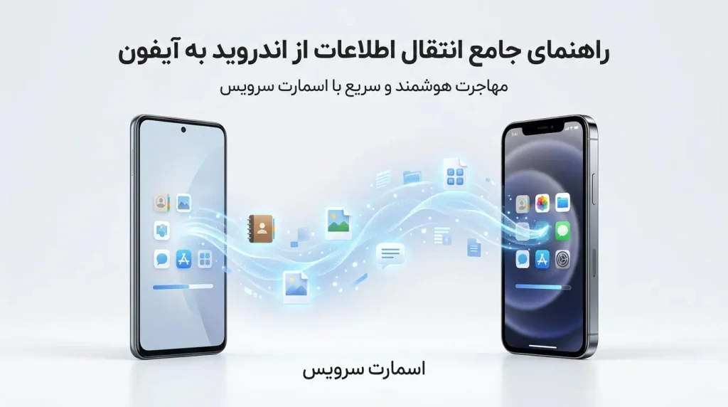 راهنمای جامع و تصویری انتقال اطلاعات از اندروید به آیفون