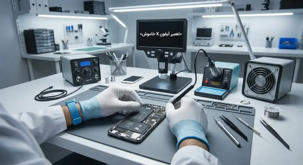 تعمیر آیفون X خاموش