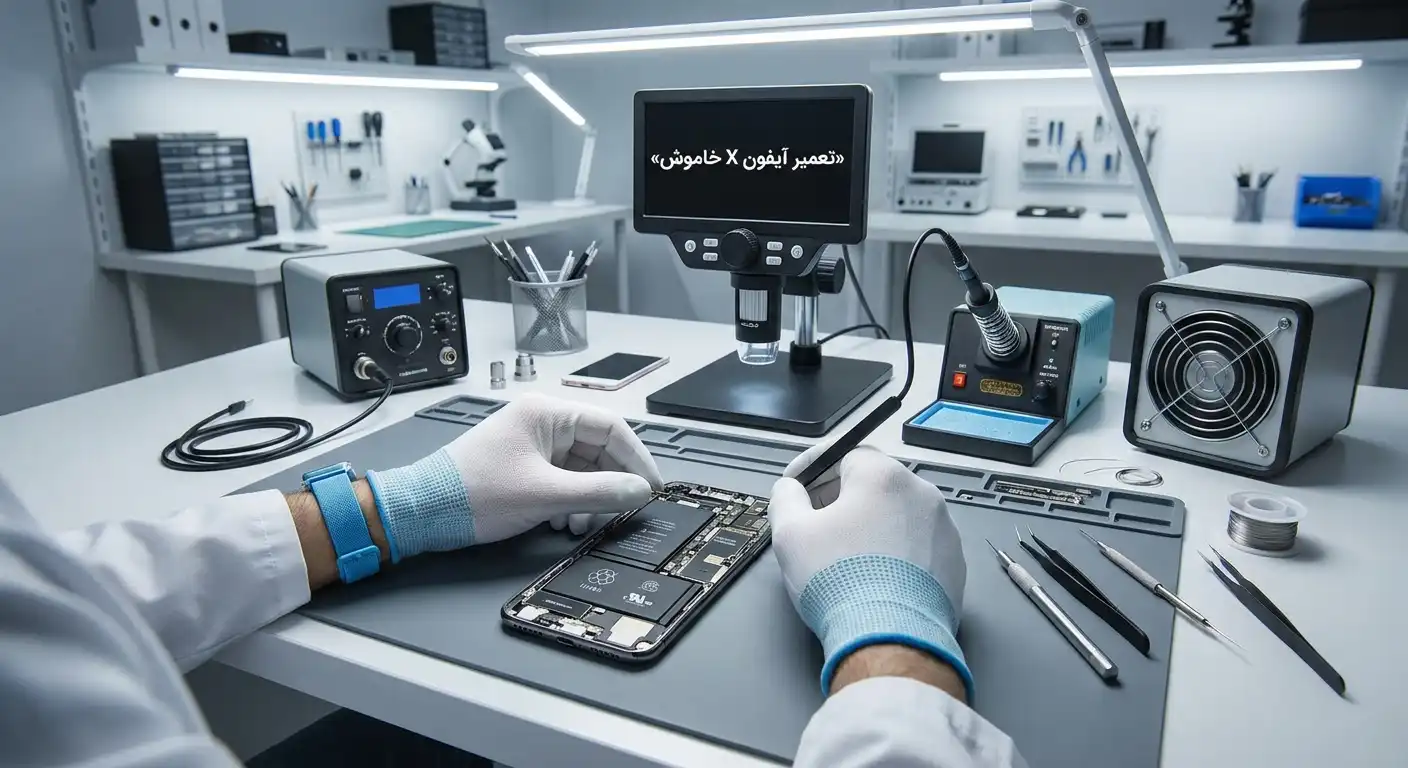 تعمیر آیفون X خاموش
